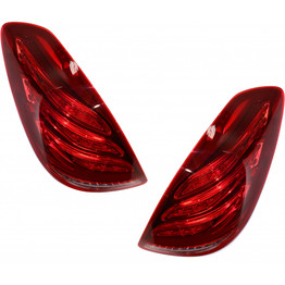 CarLights360: For Mercedes-Benz S600 Tail Light 2015 2016 2017 Pair Driver and Passenger Side W/ Bulbs DOT Certified Replaces MB2800142 | MB2801142 (PLX-M1-339-1917L-AF-CL360A2)