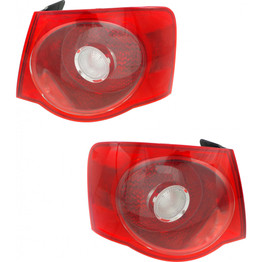 CarLights360: For Volkswagen Jetta Tail Light 2005 2006 2007 Pair Driver and Passenger Side | CAPA Certified | VW2800123 + VW2801123 (PLX-M1-340-1923L-AC6-CL360A1)