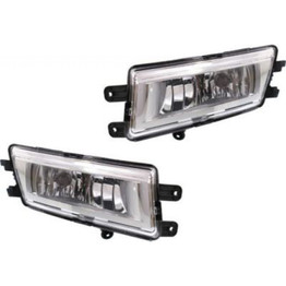 CarLights360: For Volkswagen Passat Fog Light 2012 13 14 2015 Pair Driver and Passenger Side | CAPA Certified | VW2592121 + VW2593121 (PLX-M1-340-2013L-AC-CL360A1)