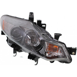 CarLights360: For 2009 2010 NISSAN MURANO Head Light Assembly Passenger Side w/Bulbs (Black Housing) - (CAPA Certified) Replacement for NI2503185 (CLX-M1-314-1173R-AC2-CL360A2)