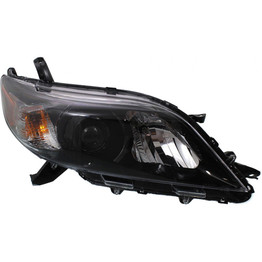 CarLights360: For 2011 2012 2013 2014 TOYOTA SIENNA Head Light Assembly Passenger Side w/Bulbs (Black Housing) - (CAPA Certified) Replacement for TO2503207 (CLX-M1-311-11C2R-AC2-CL360A1)