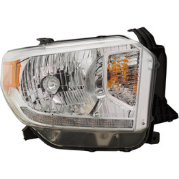 For Toyota Tundra 14-16 Headlight Assembly Halogen Platinum Edition LED Daytime Running Lights Passenger Side (DOT Certified) (CLX-M1-311-11D8RMAFMN)