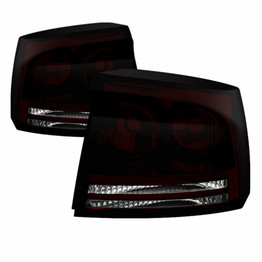 Spyder For Dodge Charger 2005-2008 Xtune Tail Lights Pair Dark Red | 9033131