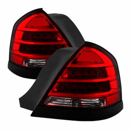 Spyder For Ford Crown Victoria 1998-2011 Xtune Tail Lights Pair Red Clear LED | 9032868