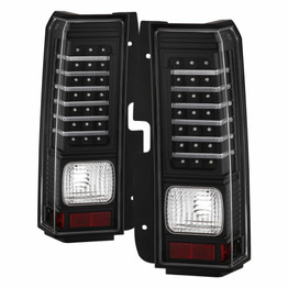 Xtune For Hummer H3 (Non H3T) 06-09 Tail Lights Pair LED Black ALT-ON-HH306-LED-BK | 5017697