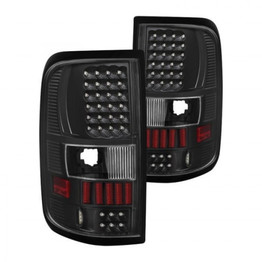 Xtune For Ford F150 Styleside 04-08 Tail Lights Pair LED Black ALT-ON-FF15004-LED-BK | 5012890