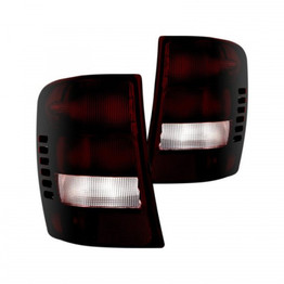 Xtune For Jeep Grand Cherokee 99-02 Tail Lights Pair Red Smoked ALT-JH-JGC99-OE-RSM | 9034107