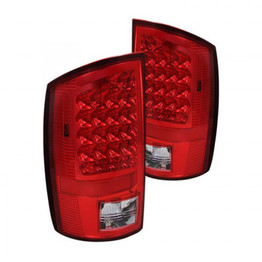 Xtune For Ram 2500/3500 2007-2009 Tail Lights Pair LED Clear Red ALT-JH-DR07-LED-RC | 5073037