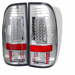 Spyder For Ford F-150 1997-2003 LED Tail Lights Pair Chrome ALT-YD-FF15097-LED-C | 5003478