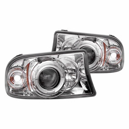 Spyder For Dodge Dakota 97-04/Durango 98-03 1PC Projector Headlights Pair Chrome | 5009791