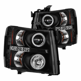 Spyder For Chevy Silverado 1500 2007-2013 Projector Headlights Pair CCFL Halo LED | 5033864