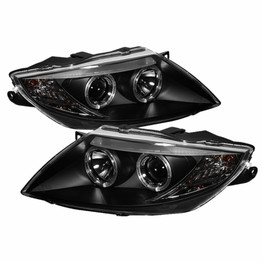 Spyder For BMW Z4 2003-2008 Projector Headlights Pair | HID Model LED Halo Black | 5029676