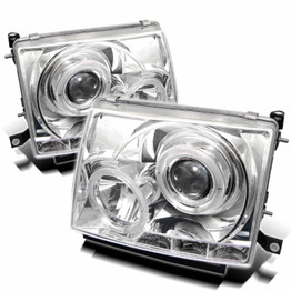 Spyder For Toyota Tacoma 1997-2000 Projector Headlights Pair | LED Halo Chrome | 5011954