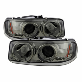 Spyder For GMC Sierra 1500/2500/3500 1999-2007 Projector Headlights Pair LED Smoke | 5009371