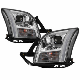 xTune For Ford Fusion 06-09 Headlights Pair DRL Light Bar Chrome PRO-JH-FFU06-LB-C | 9042126