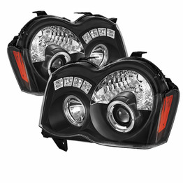 Spyder For Jeep Grand Cherokee 08-10 Projector Headlights Pair LED Halo LED Black Low | 5070166