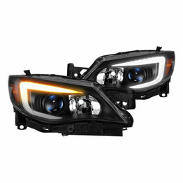 Xtune For Subaru Impreza WRX Halogen Only 2008-2014 Projector Headlights Pair Black | 9039379