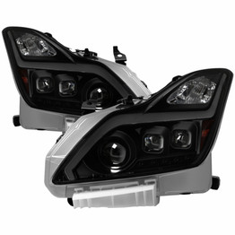 Xtune For Infiniti G37 Coupe HID Only 2008-2015 Projector Headlight Pair Black Smoked | 9039348