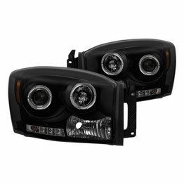 Spyder For Dodge Ram 1500 2006-2009 Projector Headlights Pair LED Black Smoke | 5078391