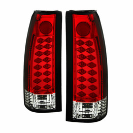 Spyder For Chevy V3500 1989-1991 Tail Lights | LED | Red Clear | (TLX-spy5001375-CL360A74)