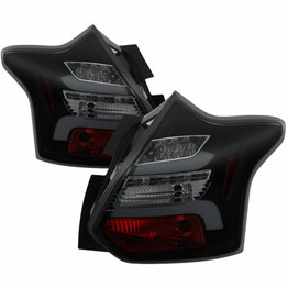 Spyder For Ford Focus 2012-2014 Tail Lights Pair | 5DR | LED | Black Smoke | 5085146