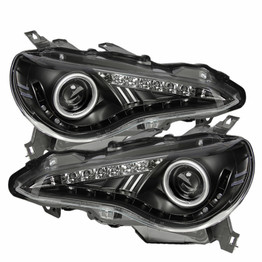 Spyder For Subaru BRZ 2013 2014 Projector Headlights Pair | DRL | LED | Black | 5075475