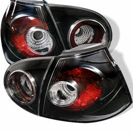 Spyder For Volkswagen Golf 2006 Euro Style Tail Lights Pair | Black | 5008152