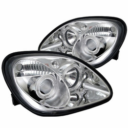 Spyder For Mercedes-Benz SLK32 AMG 02-04 Pair Projector Halogen Model LED Halo Chrome | 5011206