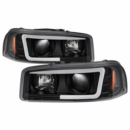 Spyder For GMC Sierra 1500/2500 HD 2003-2006 V2 Projector Headlights Pair DRL Black | 5084521