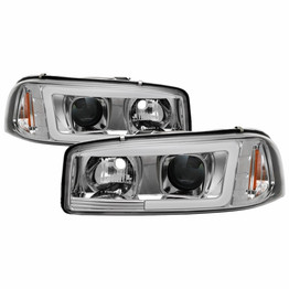 Spyder For GMC Yukon XL 1500/2500 2000-2006 V2 Projector Headlights Pair - DRL Chrome | 5084620