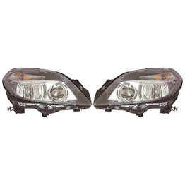 CarLights360: For Mercedes-Benz B250 Headlight 2015 Pair Driver and Passenger Side Black Housing For MB2502228 | MB2503228 (PLX-M1-339-1154L-AS2-CL360A1)