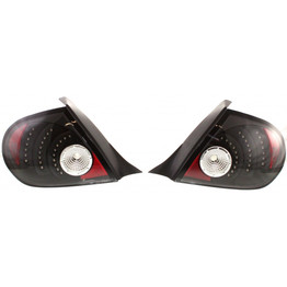 For Dodge Neon 2003-2005 Tail Light LED Black Pair Driver and Passenger Side (CLX-M1-333-1911PXUS2)