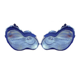 CarLights360: For Mercedes-Benz C32 AMG Headlight 2002 2003 2004 Pair Driver and Passenger Side DOT Certified For MB2502118 | MB2503118 (PLX-M1-339-1107L-AF-CL360A2)