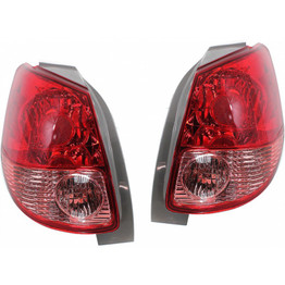 For Toyota Matrix Tail Light Assembly 2003 2004 Driver and Passenger Side Pair / Set | w/o Bulbs | TO2818118 + TO2819118 | 8156102210 + 8155102210 (PLX-M0-USA-T730106-CL360A70)