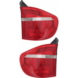 For BMW X5 Tail Light Assembly 2007 08 09 10 2011 Pair Driver and Passenger Side | BM2804103 (PLX-M1-343-1913L-AS-CL360A1)