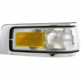 For Lincoln Town Car Corner Light 1995 1996 1997 Passenger Side | Clear & Amber Lens | w/ Emblem Provision | FO2551132 | F5VY15A201A (CLX-M0-USA-18-5473-01-CL360A70)