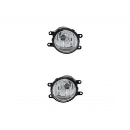 For 2010 2011 2012 2013 Toyota 4Runner Fog Light Pair Driver and Passenger Side w/Bulbs DOT Certified For TO2592124 (PLX-M1-211-2076L-AF-CL360A1)