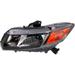 CarLights360: For 2012 Honda Civic Headlight Assembly w/Bulbs Black Housing (CLX-M1-316-1162L-AS2B-CL360A1-PARENT1)