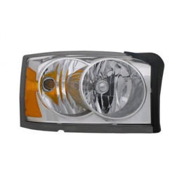 CarLights360: For 2006 2007 Dodge Dakota Headlight Assembly DOT Certified W/o Black w/Bulbs (CLX-M0-20-6588-90-1-CL360A1-PARENT1)
