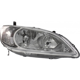 CarLights360: For 2004 2005 Honda Civic Headlight Assembly DOT Certified w/Bulbs (Vehicle Trim: Coupe ; Sedan) (CLX-M0-20-6500-00-1-CL360A1-PARENT1)