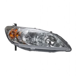 CarLights360: For 2004 2005 Honda Civic Headlight Assembly CAPA Certified (CLX-M0-20-6500-01-9-CL360A1-PARENT1)