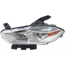 For Dodge Dart Headlight Assembly 2016 Halogen LMC MFP Code Chrome Bezel CAPA (CLX-M0-334-1136L-ACN1-CL360A50-PARENT1)