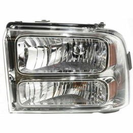For Ford F-250 / F-350 Super Duty Headlight Assembly 2004 05 06 2007 Chrome w/o Harley-Davidson Model (CLX-M0-330-1128L-AS1-CL360A50-PARENT1)