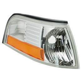 CarLights360: For 2003 2004 2005 Mercury Grand Marquis Corner Signal / Side Marker Light Assembly DOT Certified Chrome (CLX-M0-18-5894-01-1-CL360A1-PARENT1)