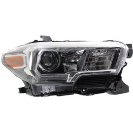 CarLights360: For 2016 2017 2018 Toyota Tacoma Headlight Assembly DOT Certified w/ Bulbs (Vehicle Trim: Limited)  Chrome Housing (CLX-M0-20-9750-80-1-CL360A1-PARENT1)