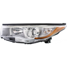 CarLights360: For 2014 2015 2016 Toyota Highlander Headlight Assembly Chrome w/Bulbs|DOT Certified (CLX-M1-311-11F2L-AF7-CL360A1-PARENT1)