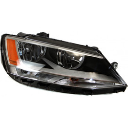 CarLights360: For 2011 2012 2013 2014 Volkswagen Jetta Headlight Assembly DOT Certified w/ Bulbs Halogen Type Sedan (CLX-M0-20-12562-00-1-CL360A1-PARENT1)