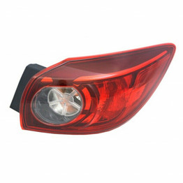 CarLights360: For 2014-2016 Mazda 3 Tail Light Assembly DOT Certified w/ Bulbs Halogen Type (Vehicle Trim: Hatchback) (CLX-M0-11-6660-00-1-CL360A1-PARENT1)