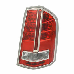 CarLights360: For 2012 2013 2014 Chrysler 300 Tail Light Assembly (Chrome)  DOT Certified Chrome Type 1 w/Bulbs (Vehicle Trim: From 03/19/2012) (CLX-M0-11-6638-00-1-CL360A1-PARENT1)
