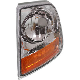 Karparts360 Replacement For Fo-rd F-150 / F-250 Corner Light 1997-2003 | Clear & Amber Lens | Lightning (CLX-M0-USA-3301504LUS-CL360A70-PARENT1)